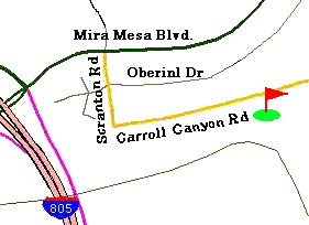 ソレントキャニオンゴルフセンターのマップ